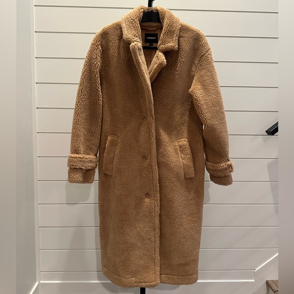 Express Jackets & Blazers - Express Long Sherpa Trench Coat